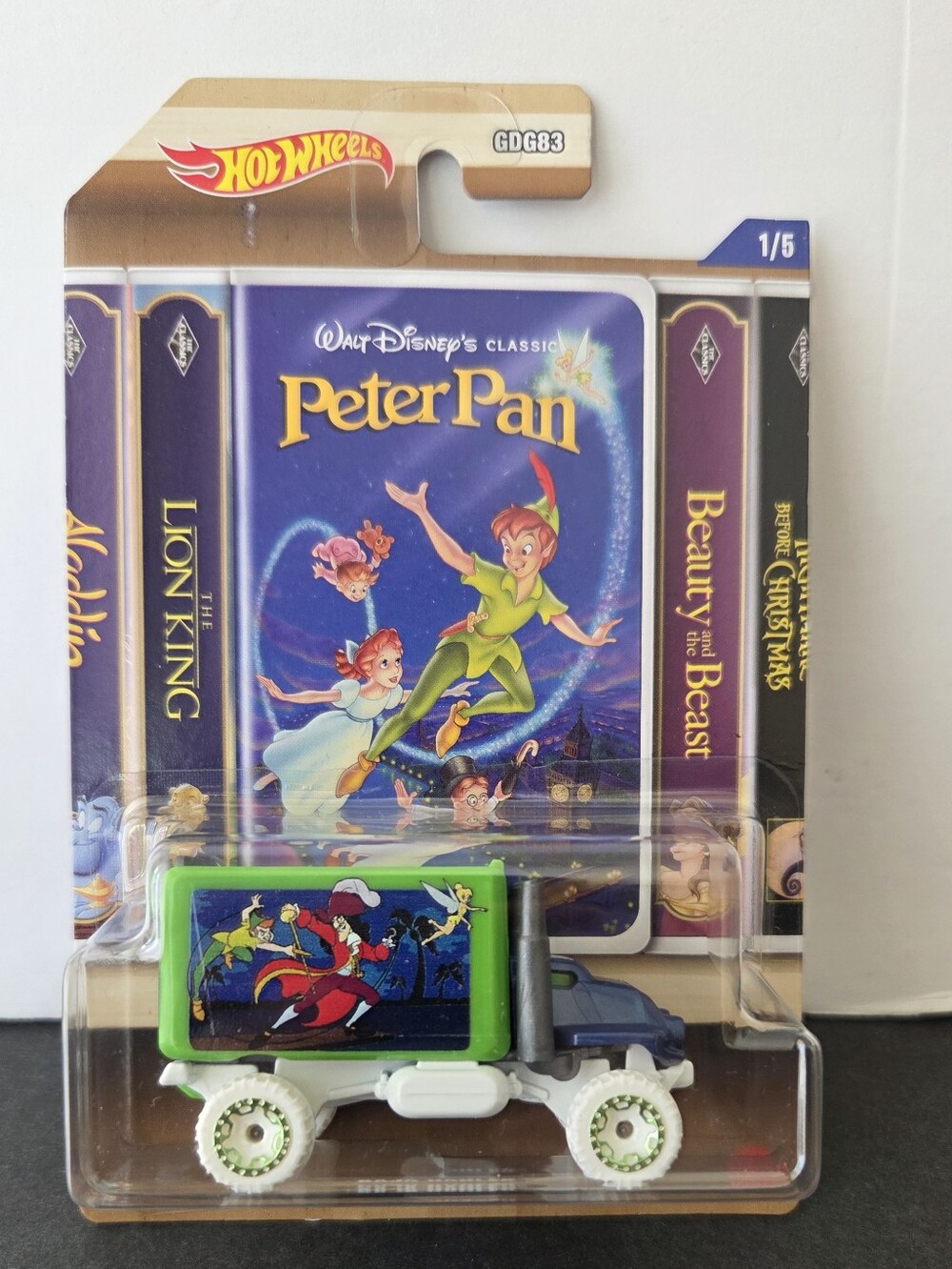 Hot Wheels Mattel Baja Hauler Disney Peter Pan Classic VHS Packaging 2022 Series